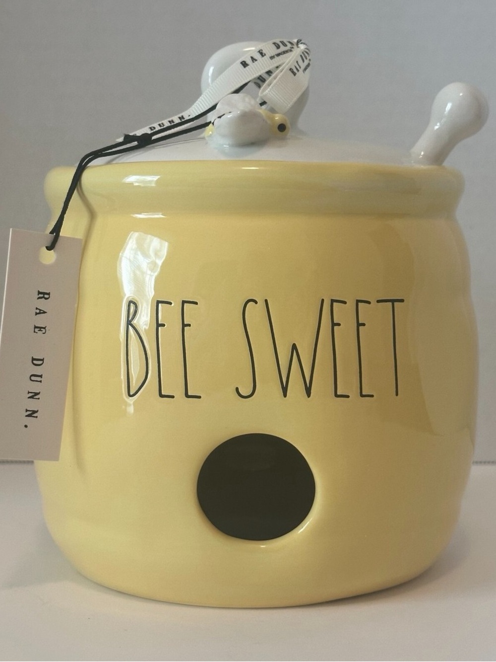 Rae Dunn Yellow Honey "BEE SWEET" Ceramic Birdhouse - Picture 2 of 2